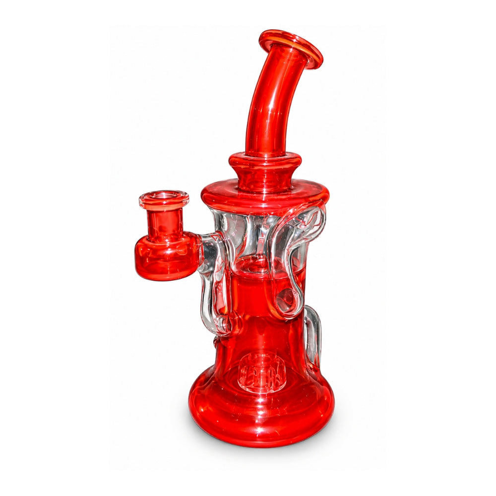 Doble Recycler — Chubby Glass — Rojo