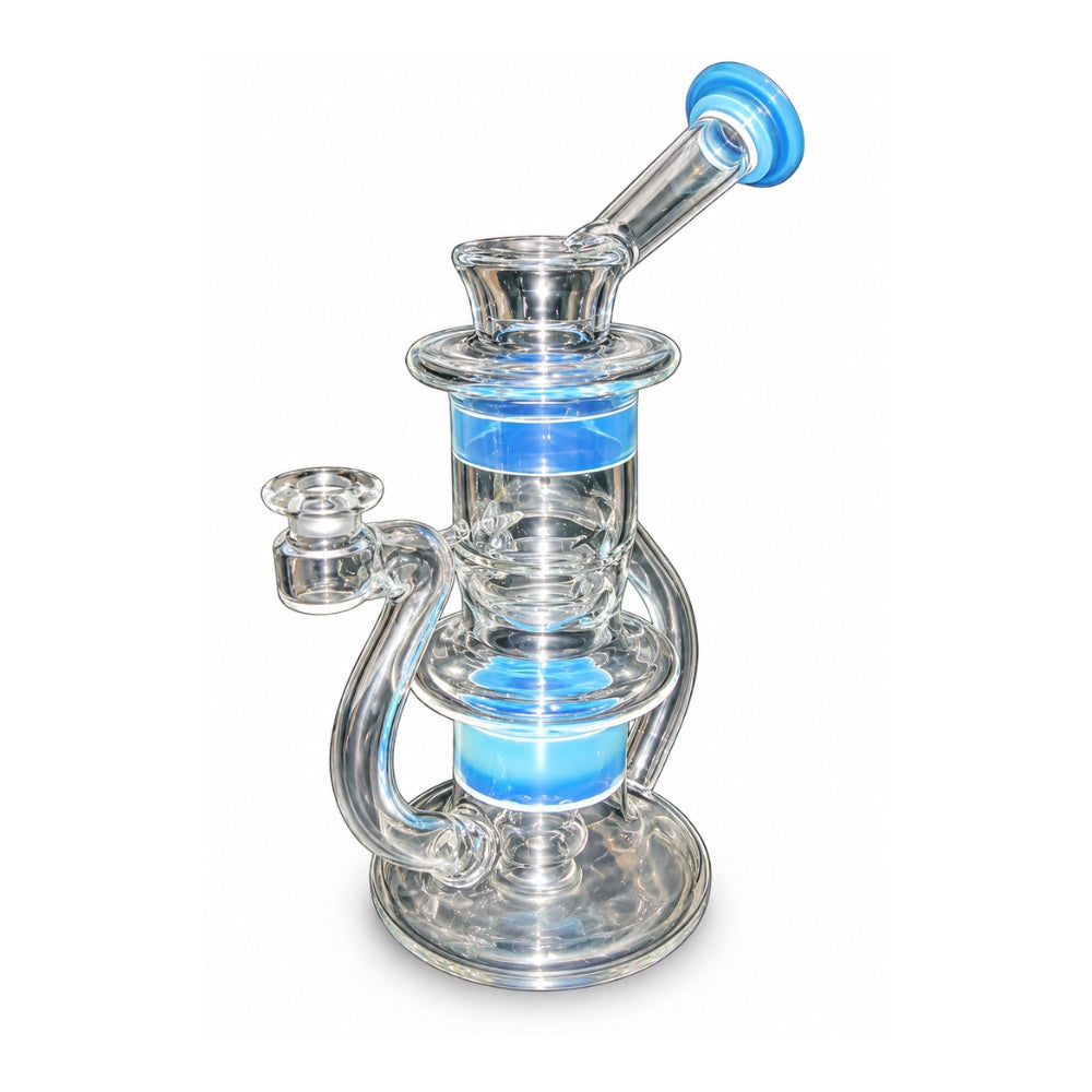 Doble Recycler — Valentine Glass — Azul